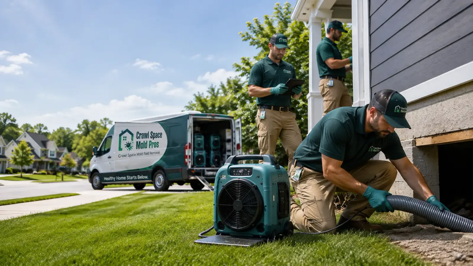 Crawl Space Mold Removal in Long Valley, SD
